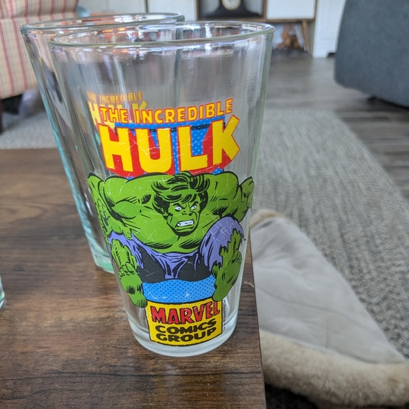 Dining | Marvel Comics The Incredible Hulk Glass | Poshmark